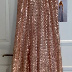 Rose gold sequins gown - BRAND NEW